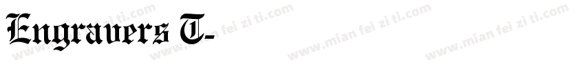 Engravers T字体转换